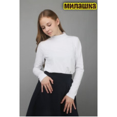 Свитер (водолазка) для девочки - белый №Н-614