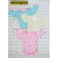  Боди длинный рукав кулирка (девочка)