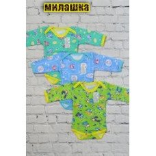 Боди длинный рукав футер (мальчик)